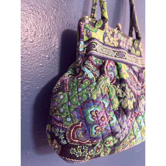 Vera Bradley Blue Rhapsody Kiss Lock Shoulder Bag - Picture 5 of 10